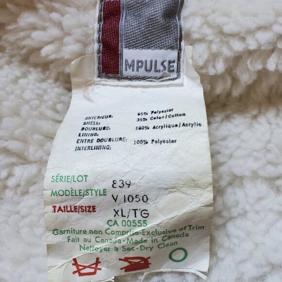 Vtg Impulse Western Sherpa Vest | Made in Canada | XL - Picture 7 of 7